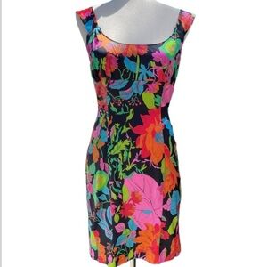 Vintage Gai Mattiolo Floral Print Dress
